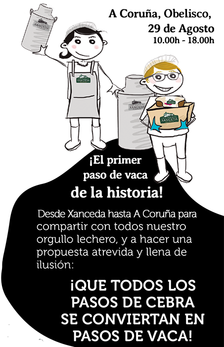 Visita ¡el primer paso de vacas de la historia en A Coruña!
